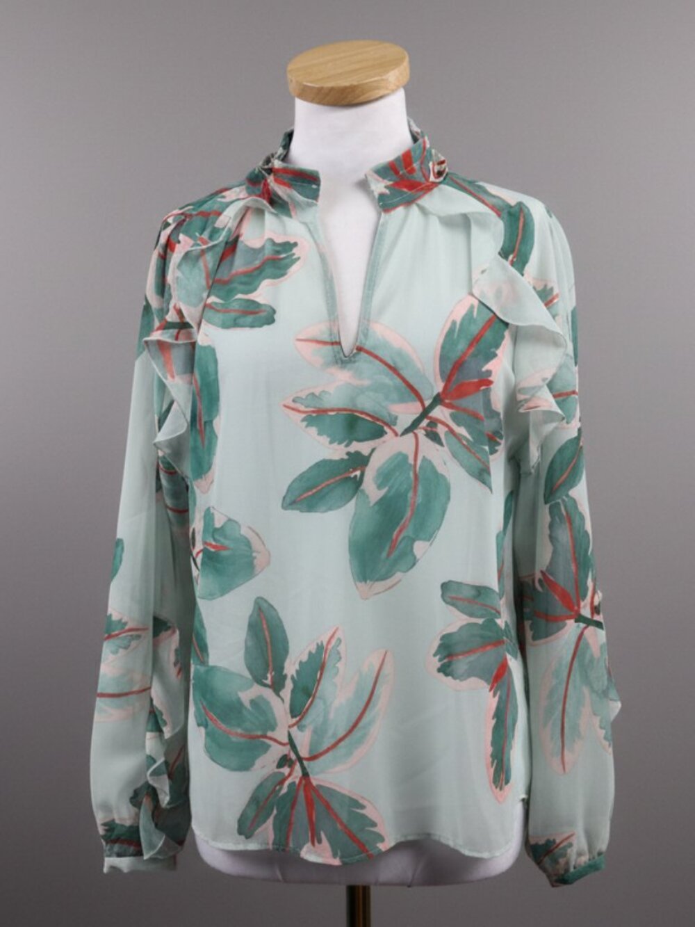 Hutch mint floral blouse, size S